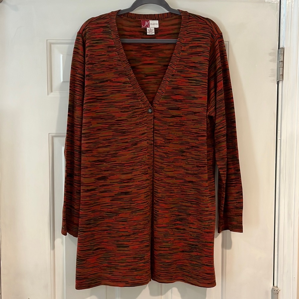 JM Collection Cardigan Knit Sweater